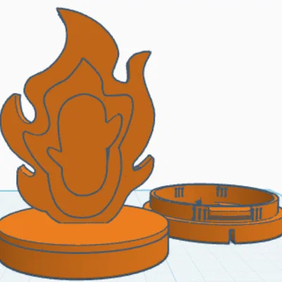 Mô hình đèn ngọn lửa Rengoku - Thiết kế 3D in 0% Infill cực đẹp