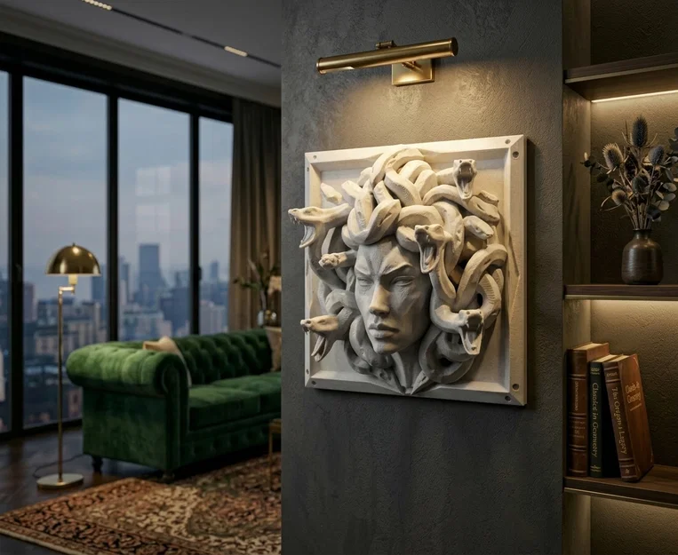 Phù điêu Tường Medusa Gorgon Cổ điển - Image 1