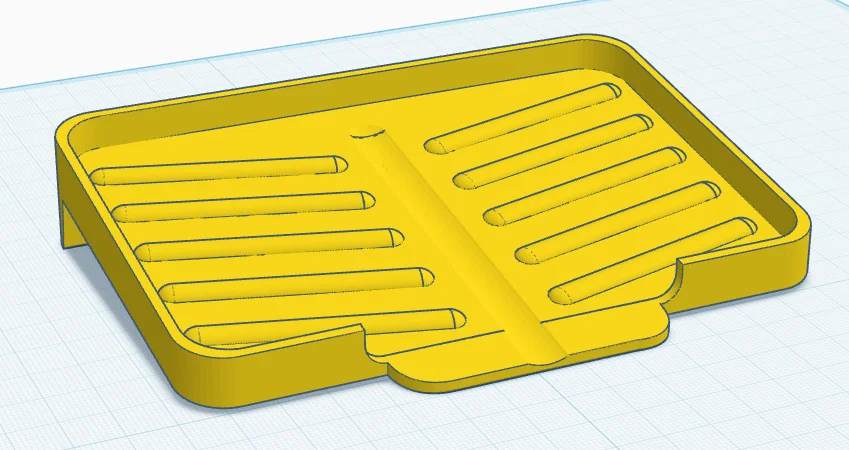 Khay làm khô miếng rửa chén 3D - Giải pháp giữ bếp khô thoáng - Image 1