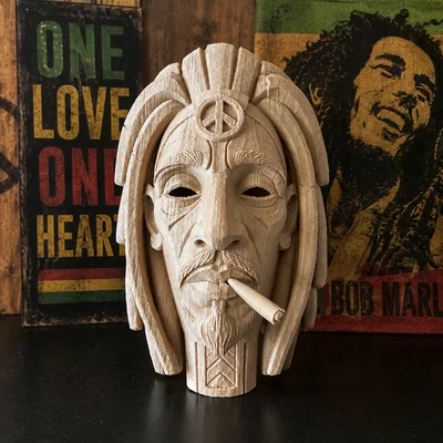 Mặt nạ Bob Marley phong cách Tiki