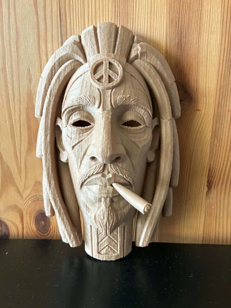 Mặt nạ Bob Marley phong cách Tiki - Image 2