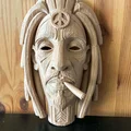 Mặt nạ Bob Marley phong cách Tiki - Thumbnail 2