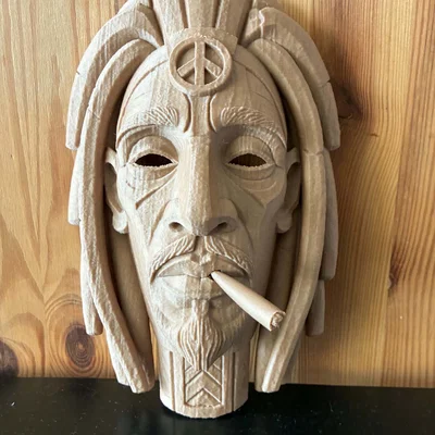 Mặt nạ Bob Marley phong cách Tiki