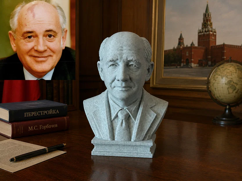 Bức tượng bán thân Mikhail Sergeyevich Gorbachev - Image 1