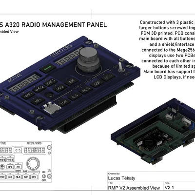 Airbus A320 Radio Management Panel [RMP] (Bản sao 1:1)
