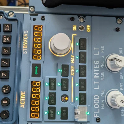 Airbus A320 Radio Management Panel [RMP] (Bản sao 1:1)
