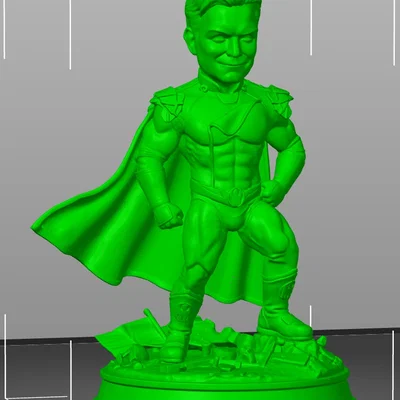 Mô hình 3D Homelander - Nhân vật The Boys phong cách Chibi