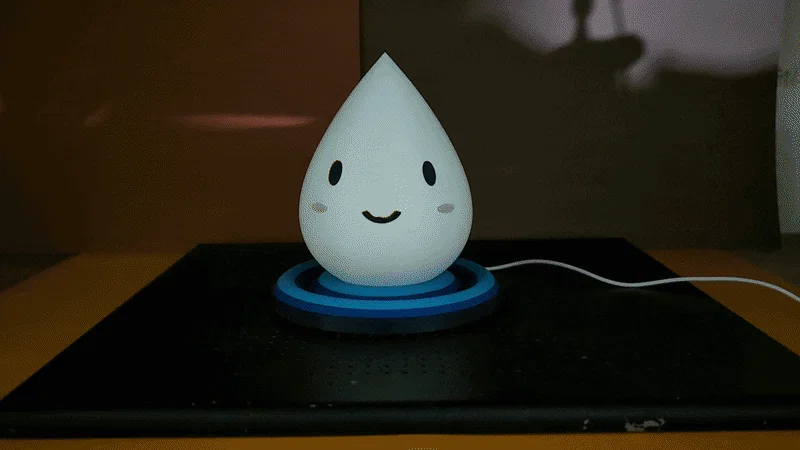 Mô hình đèn ngủ giọt nước Lumi Drop đáng yêu in 3D - Image 1
