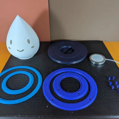 Mô hình đèn ngủ giọt nước Lumi Drop đáng yêu in 3D