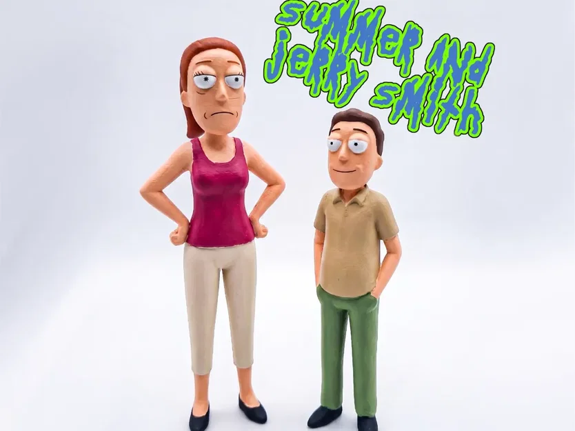 Mô hình Jerry và Summer Smith - Image 1