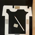 Bộ khuôn mẫu (Stencil) cắt tấm nỉ cho máy đánh chữ Hermes 3000 - Thumbnail 1