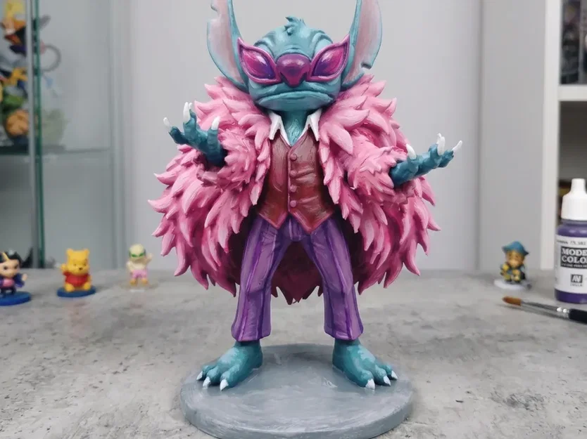 Mô hình Stitch phong cách Doflamingo - Image 1