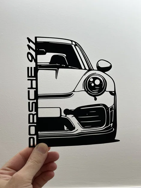 Trang trí treo tường Porsche 911 - Đồ decor in 3D phong cách - Image 1