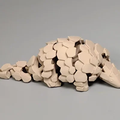 Mô hình tê tê khớp nối (Articulated Pangolin) linh hoạt