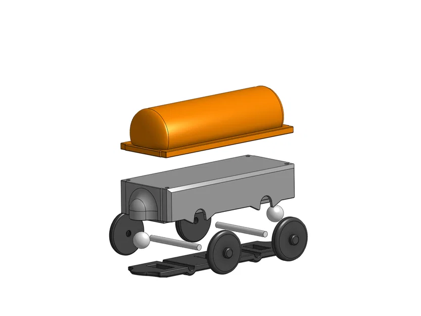 Toa bồn chở dầu cho đường ray gỗ - Image 2