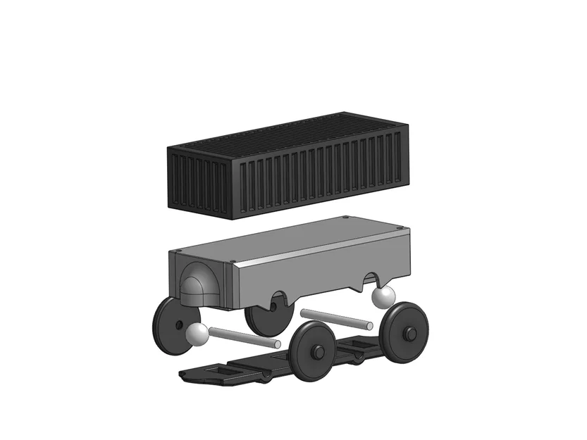 Toa Container cho Đường ray Gỗ - Image 2