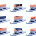 Toa Container cho Đường ray Gỗ - Thumbnail 3