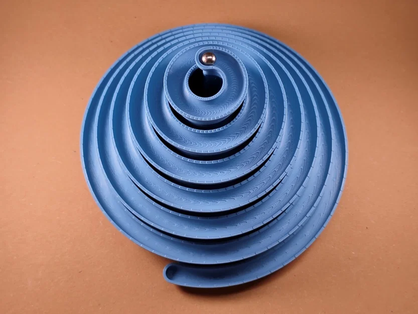 Mô hình đường chạy bi xoắn ốc (Spiral marble run) - Image 3