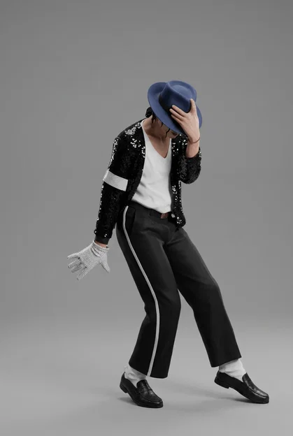 Mô hình 3D chiếc mũ Michael Jackson Billie Jean 1983 huyền thoại - Image 1