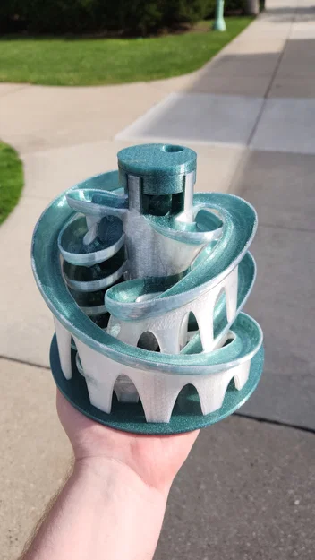 Mô hình đường đua bi Marble Run 3D độc đáo, in liền khối - Image 2
