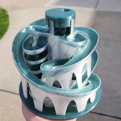 Mô hình đường đua bi Marble Run 3D độc đáo, in liền khối