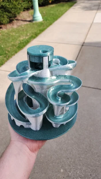 Mô hình đường đua bi Marble Run 3D độc đáo, in liền khối - Image 3
