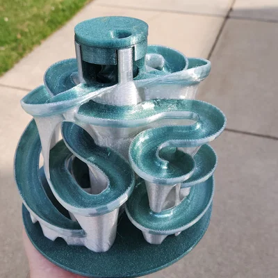 Mô hình đường đua bi Marble Run 3D độc đáo, in liền khối
