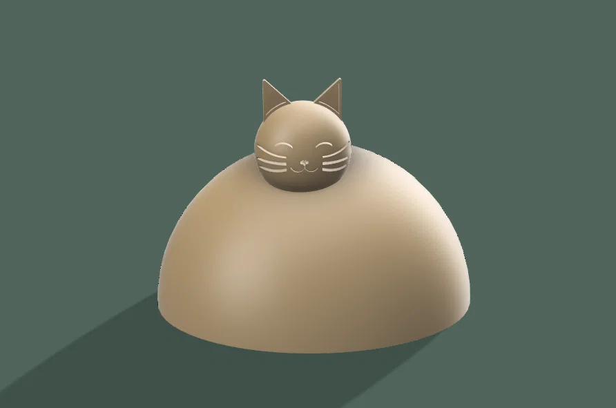 Mô hình chú mèo mập siêu đáng yêu (Fat Cat 2) để trang trí bàn làm việc - Image 1