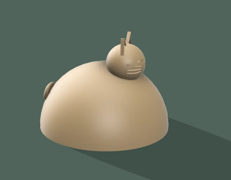 Mô hình chú mèo mập siêu đáng yêu (Fat Cat 2) để trang trí bàn làm việc - Image 2