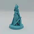 Mô hình nữ chiến binh Tiefling cho in FDM (không cần support) - Thumbnail 1