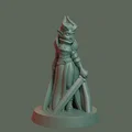 Mô hình nữ chiến binh Tiefling cho in FDM (không cần support) - Thumbnail 2