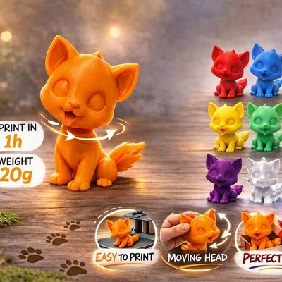 Chú cún con với cái đầu xoay linh hoạt