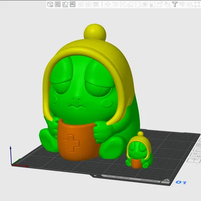 Chú Ếch Đa Sắc Đáng Yêu – Một phần của bộ sưu tập Frog Friends