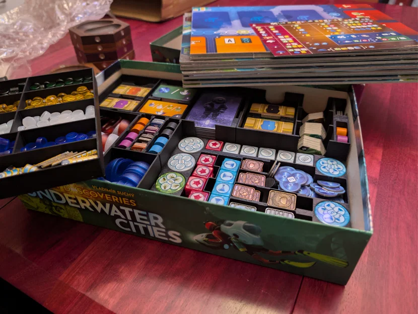 Khay Đựng Linh Kiện Board Game Underwater Cities Tối Ưu Hóa - Image 1