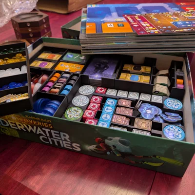 Khay Đựng Linh Kiện Board Game Underwater Cities Tối Ưu Hóa