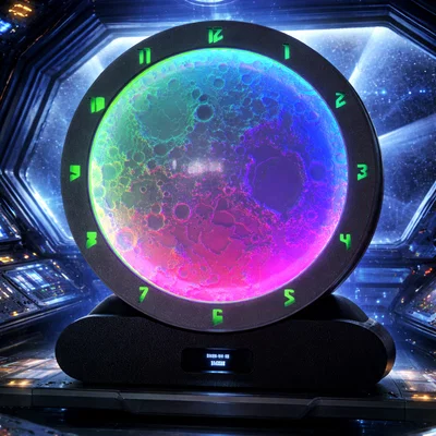Đồng hồ để bàn thông minh MoonVision với hiệu ứng mặt trăng