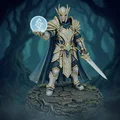 Bloodbound Realms – Elf – Arcane Spellblade (Mô hình 3D in STL phong cách Dark Fantasy) - Thumbnail 1