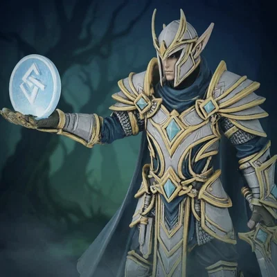 Bloodbound Realms – Elf – Arcane Spellblade (Mô hình 3D in STL phong cách Dark Fantasy)