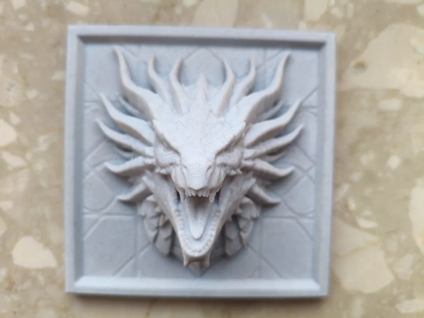 Tranh Treo Tường Gothic Dragon Head - Image 2