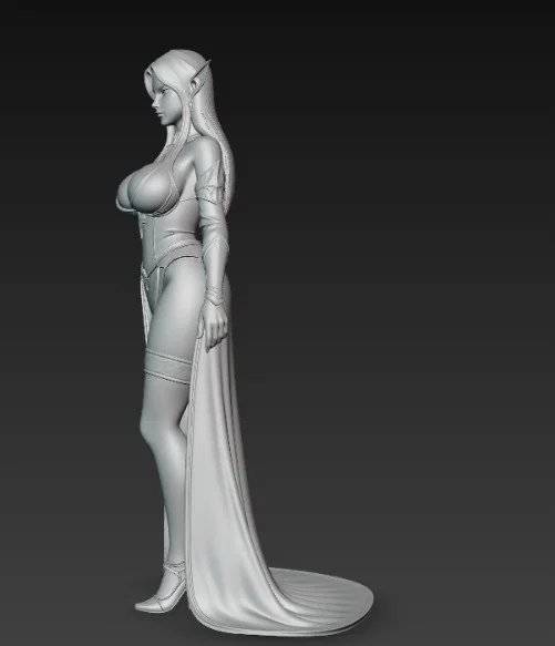 Mô hình 3D nàng tiên hắc ám Dark Elf tuyệt đẹp - Image 4