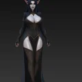 Mô hình tượng nữ yêu tinh bóng tối Dark Elf tinh xảo - Thumbnail 3