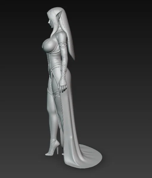 Mô hình tượng nữ yêu tinh bóng tối Dark Elf tinh xảo - Image 4