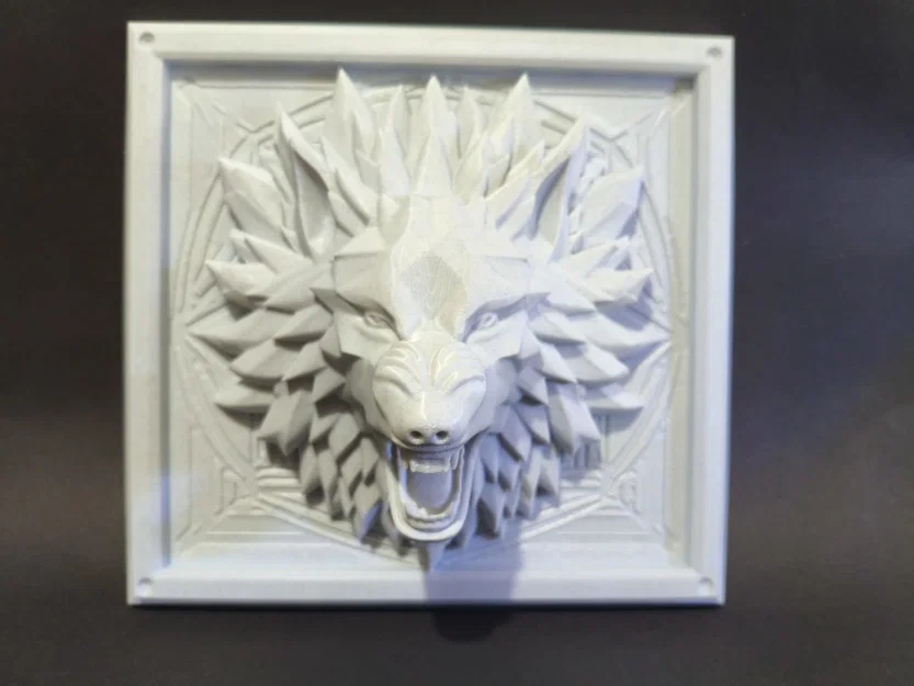 Tranh Treo Tường 3D Đầu Sói Hình Học (3D Geometric Wolf Wall Art) - Image 2