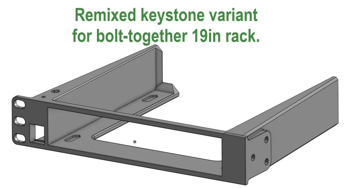 Giá gắn Lenovo ThinkCentre Tiny 19 inch cho tủ Rack có cổng Keystone - Image 1