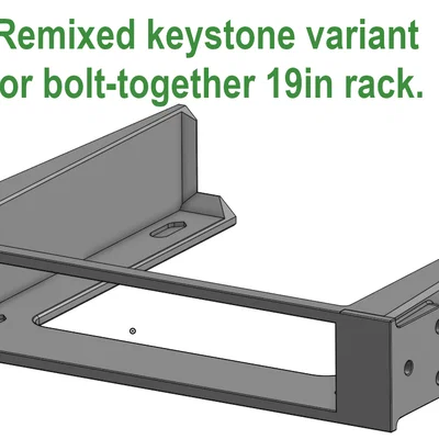 Giá gắn Lenovo ThinkCentre Tiny 19 inch cho tủ Rack có cổng Keystone