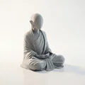 Tượng Chú Tiểu Thiền Định Trừu Tượng - Mô Hình In 3D Độc Đáo - Thumbnail 2