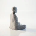 Tượng Chú Tiểu Thiền Định Trừu Tượng - Mô Hình In 3D Độc Đáo - Thumbnail 3