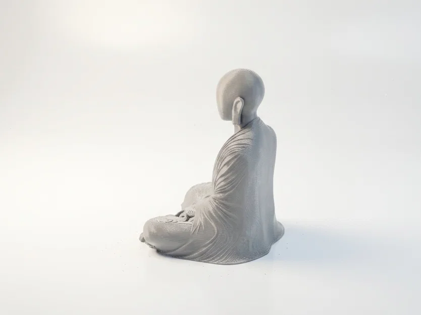 Tượng Chú Tiểu Thiền Định Trừu Tượng - Mô Hình In 3D Độc Đáo - Image 4