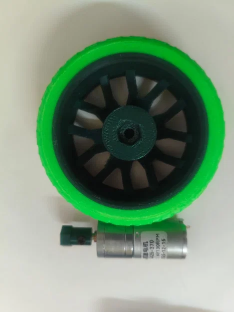 Bộ khớp nối và bánh xe 3D cho động cơ giảm tốc GA25-370 - Image 3