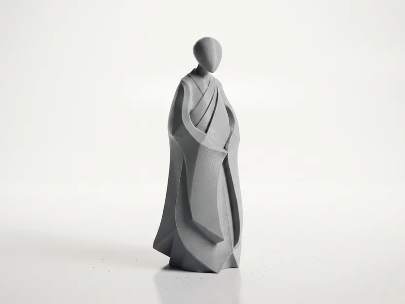 Mô hình tượng thiền sư trừu tượng - File in 3D phong cách giả tưởng - Image 2